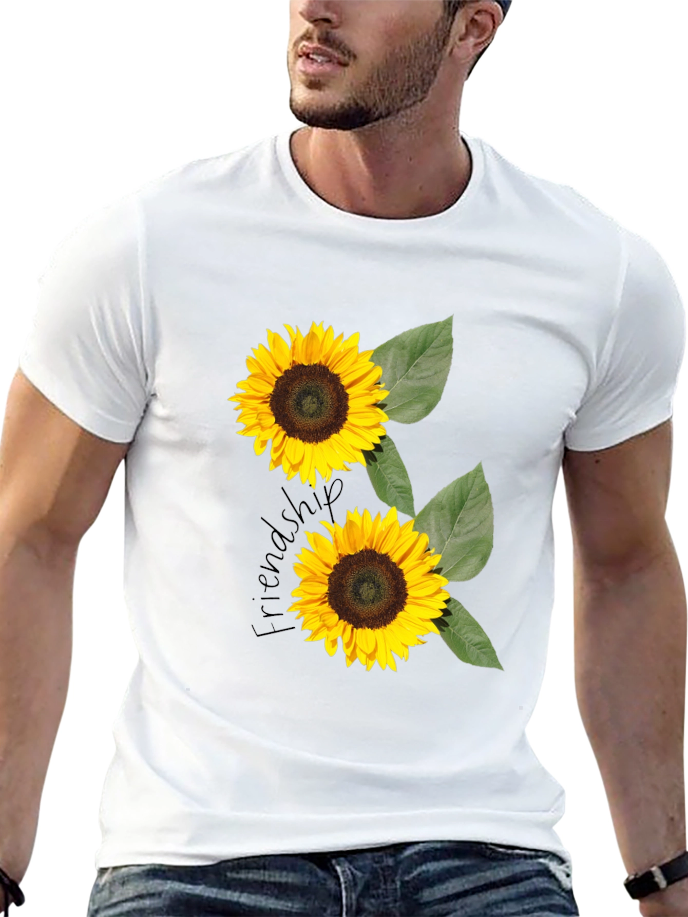 Sunflower Friendship T-Shirt - Black