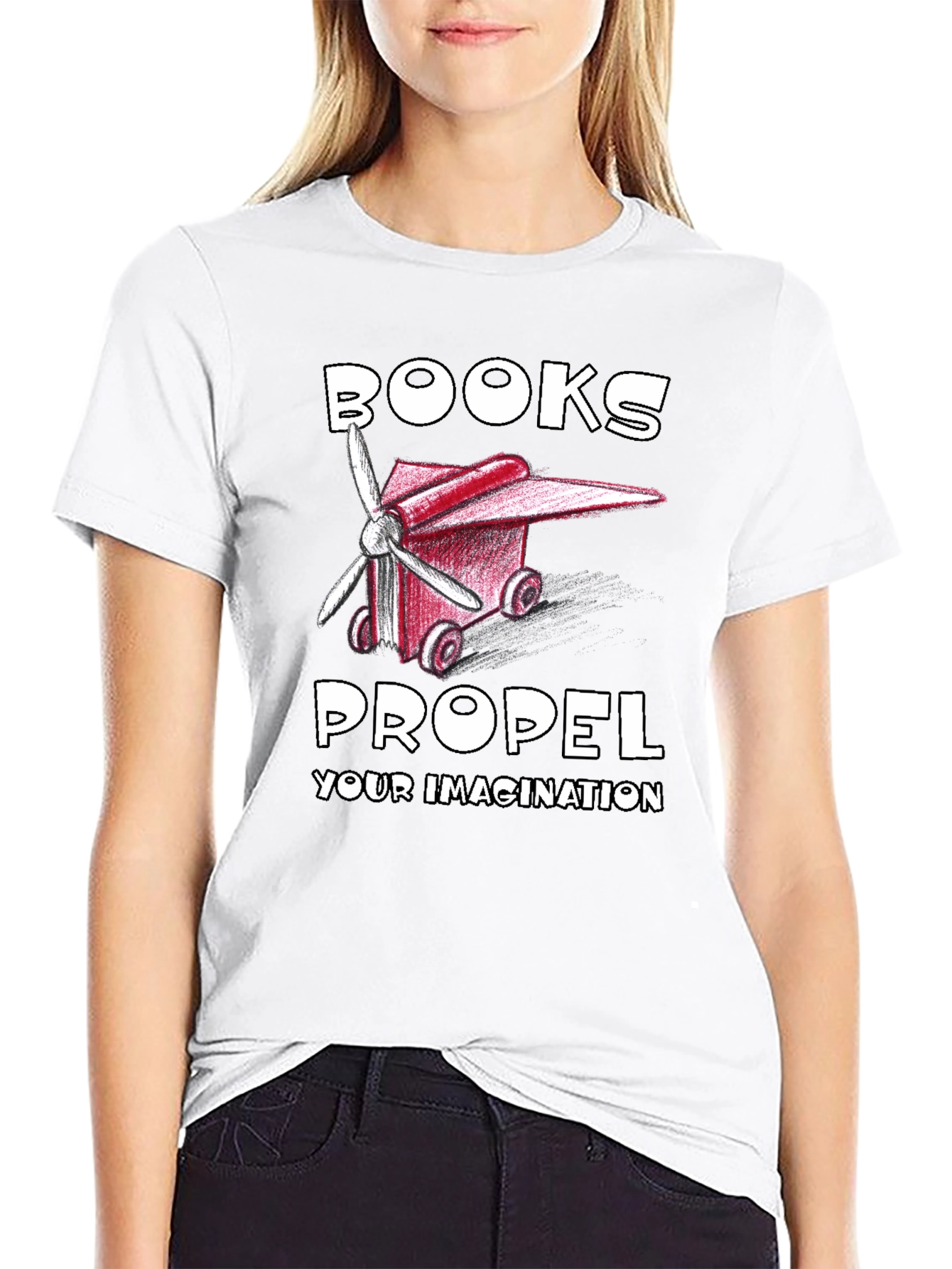 Books Propel Your Imagination Graphic Tee