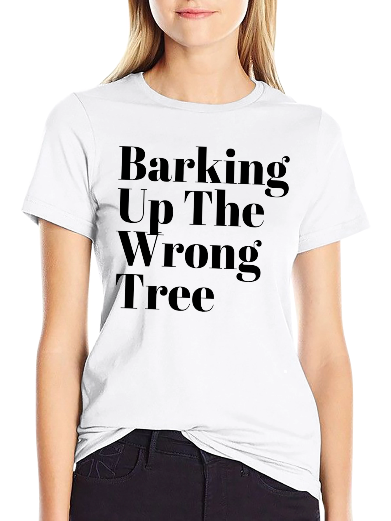 Barking Up The Wrong Tree Graphic Tee - Black