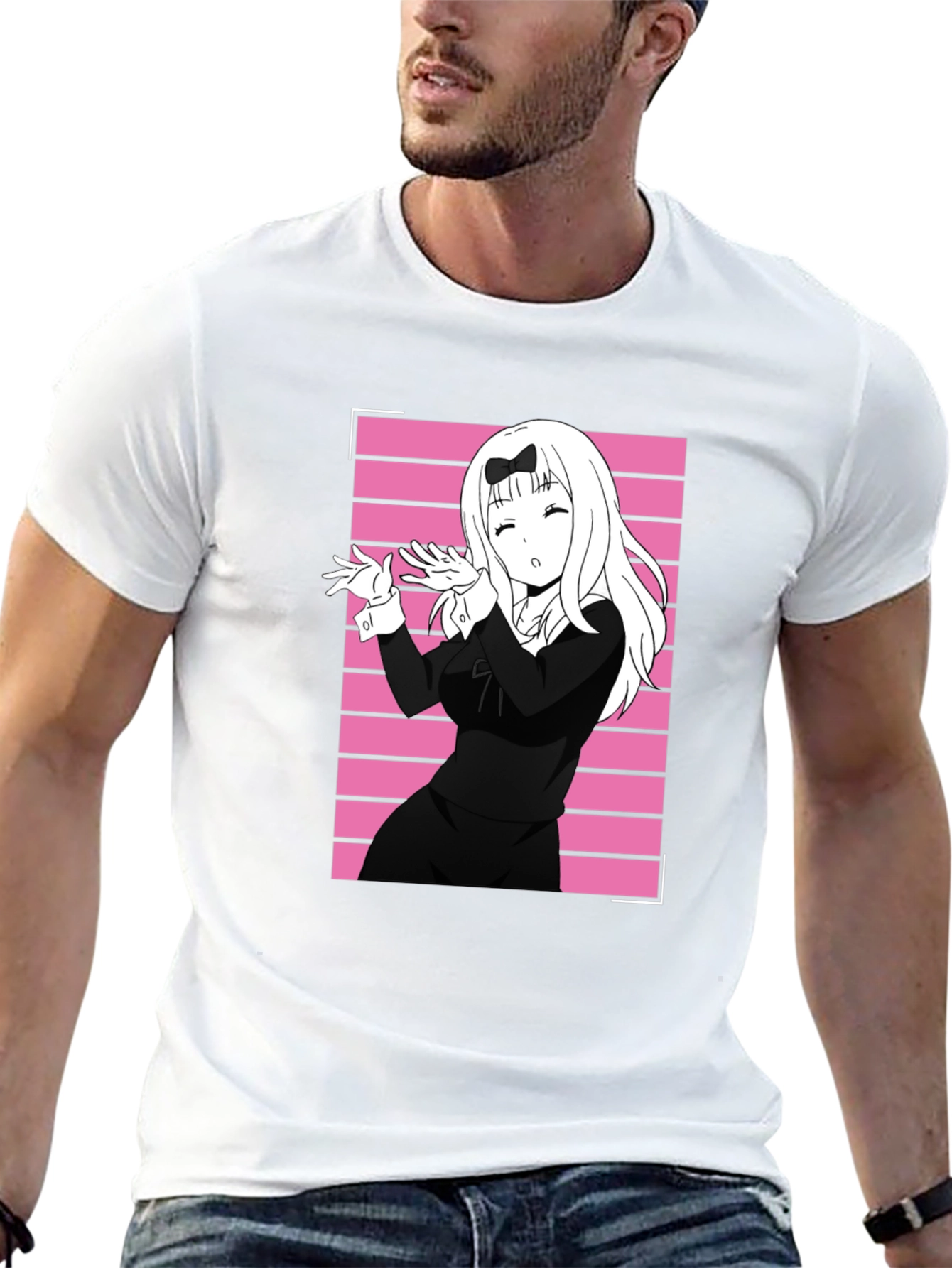 Anime Girl Black T-Shirt