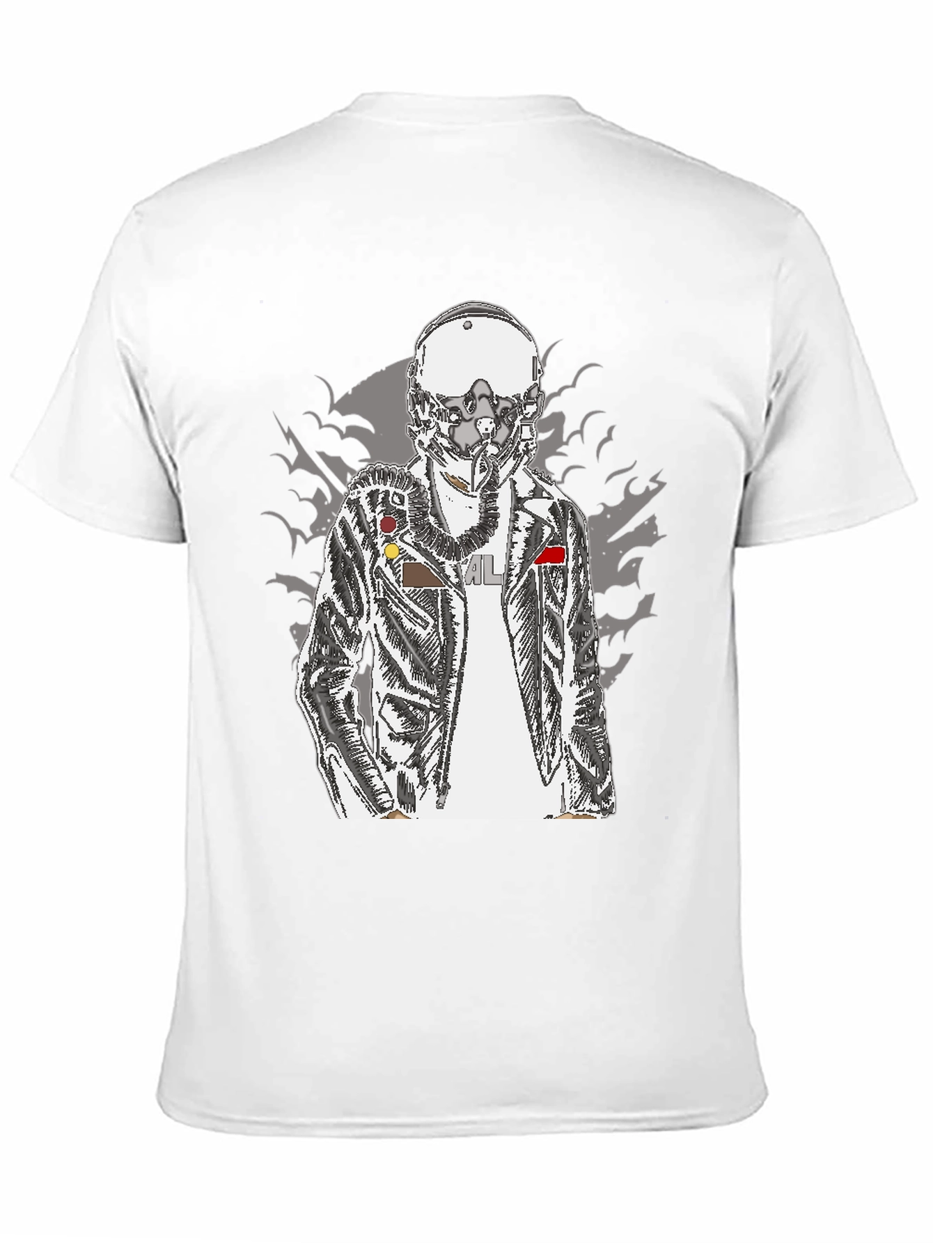 Aviator Graphic Print T-Shirt - Edgy Style