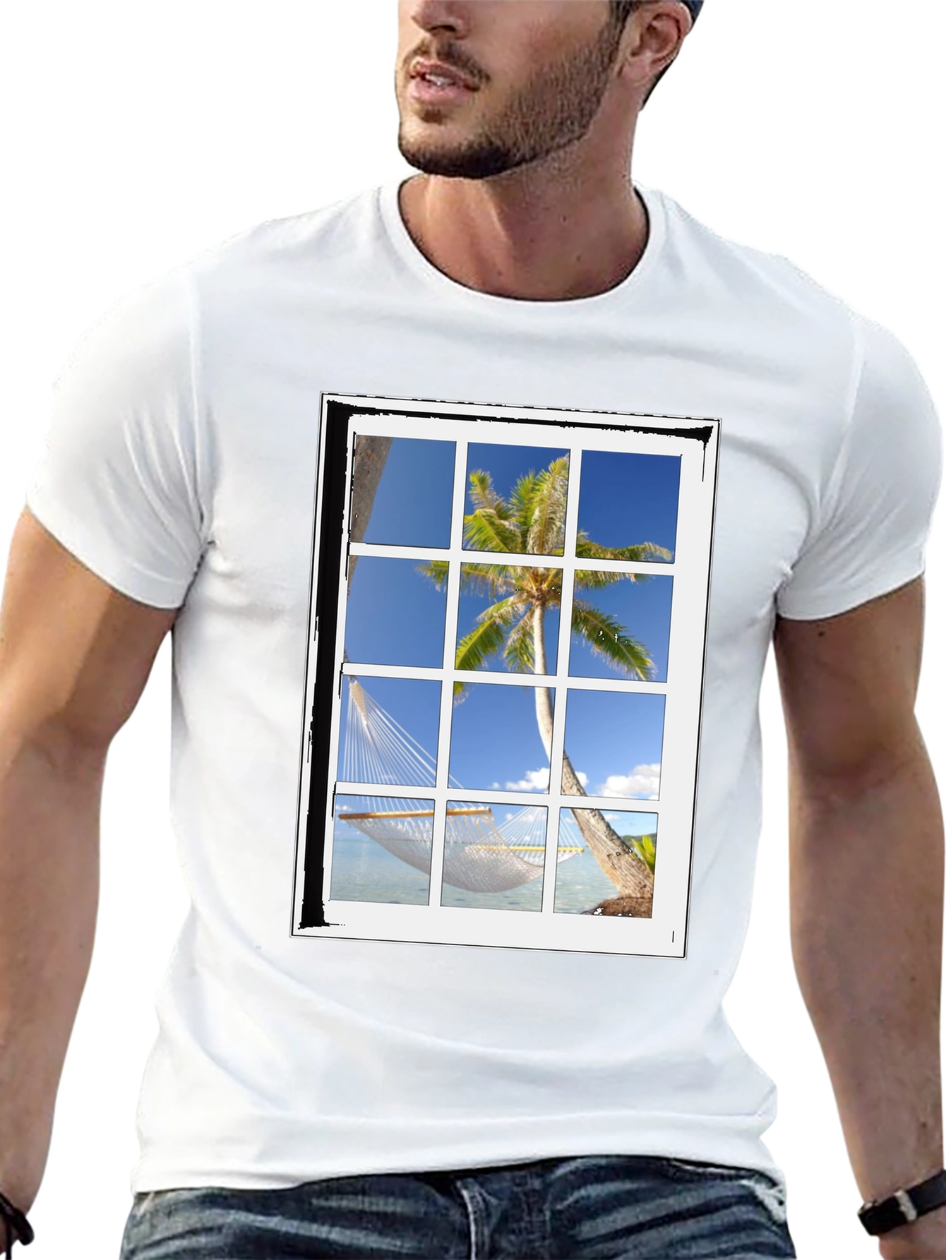 Tropical Window View T-Shirt