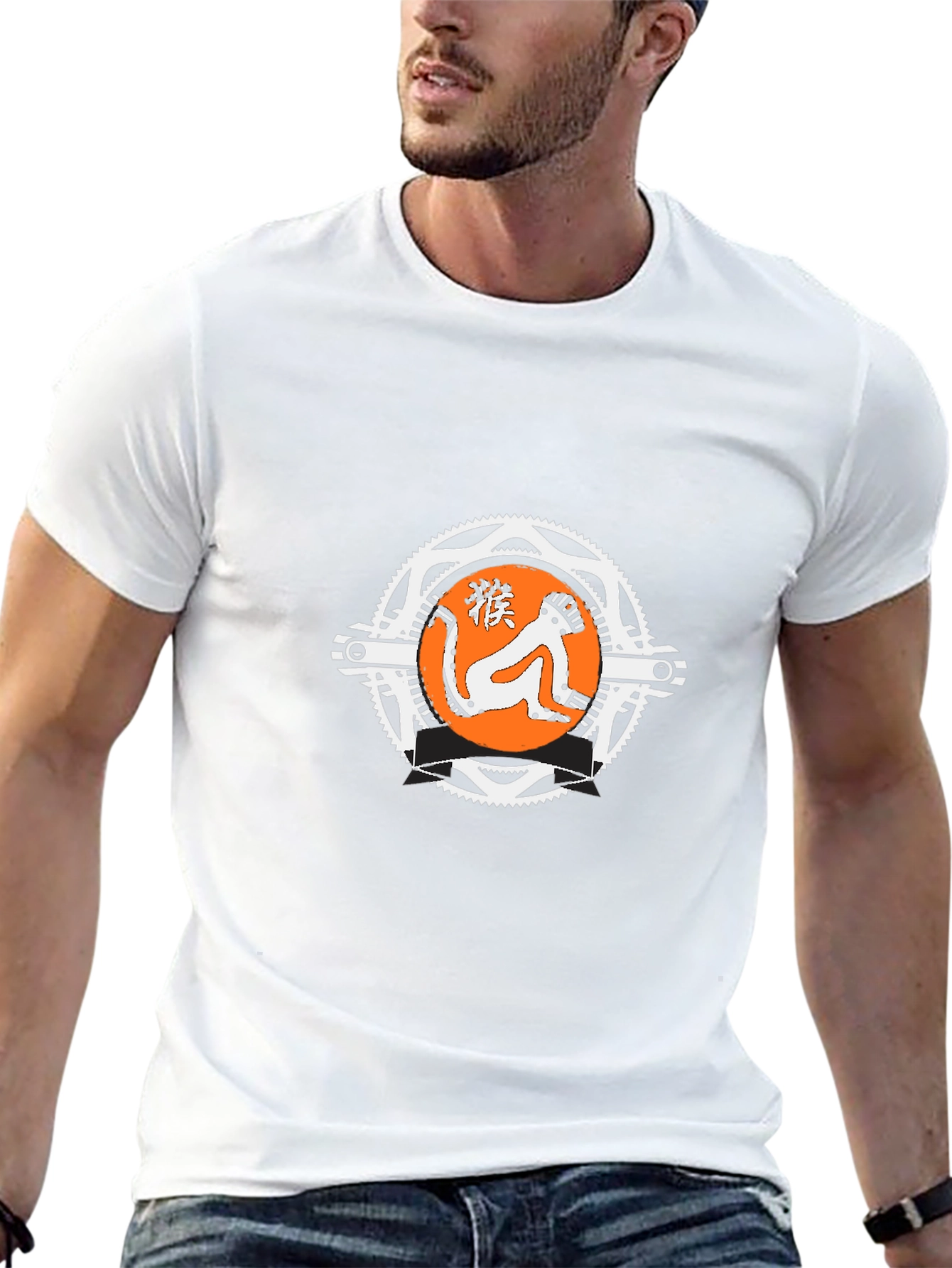 Black T-Shirt with Graphic Logo