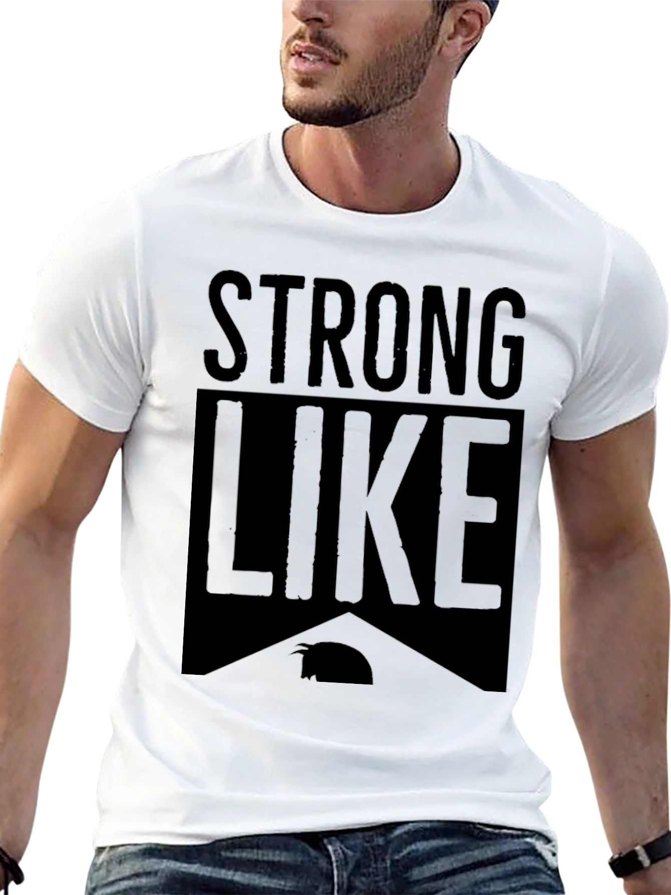 Strong Like Capybara Black T-Shirt