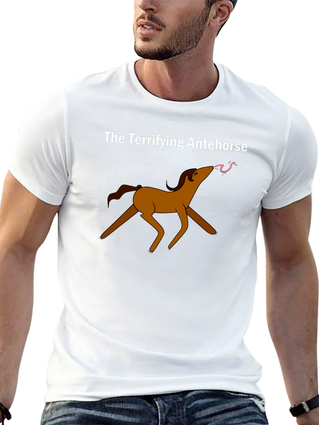 Terrifying Antehorse Black T-Shirt