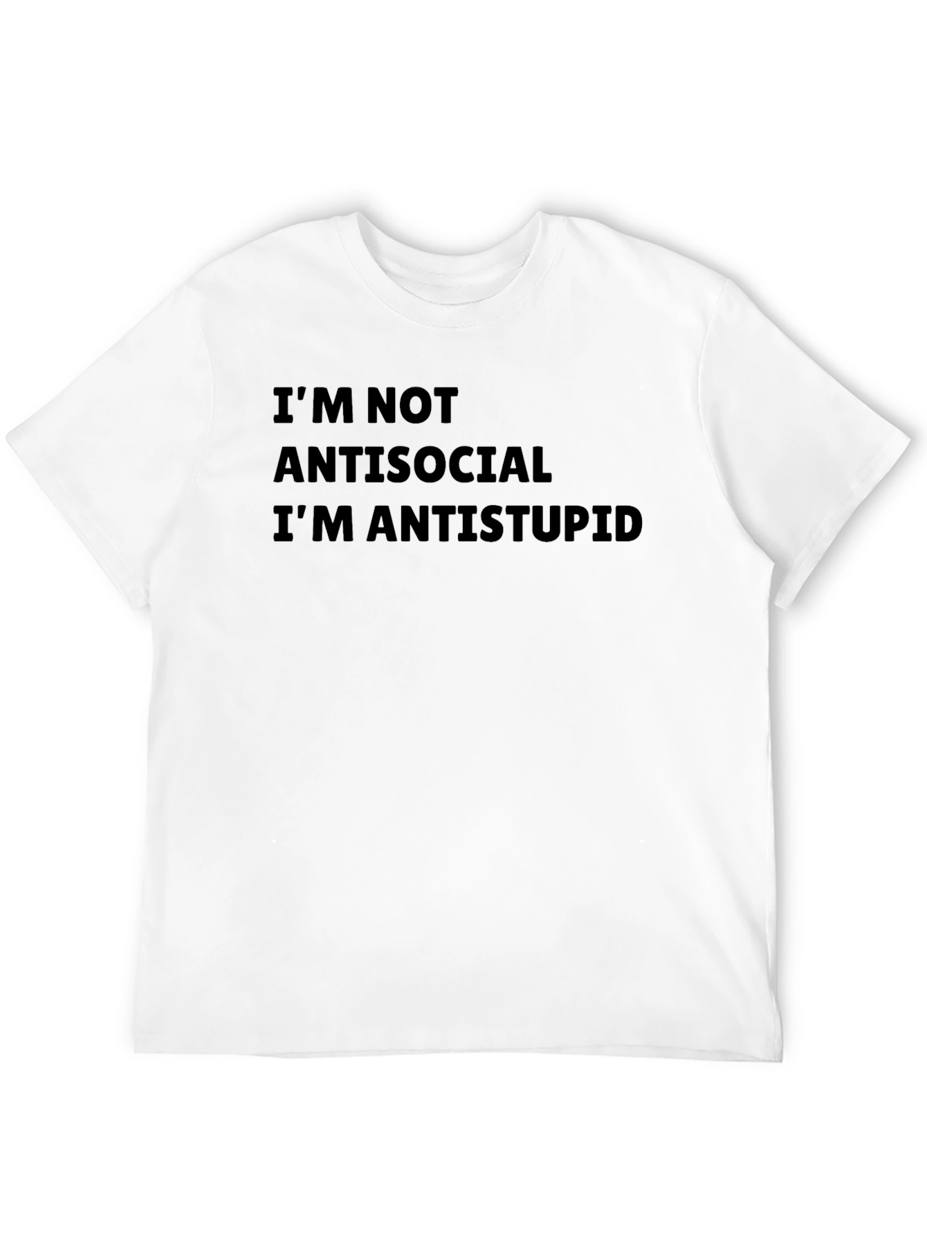 Anti-Stupid Graphic Tee - Mens Black T-Shirt