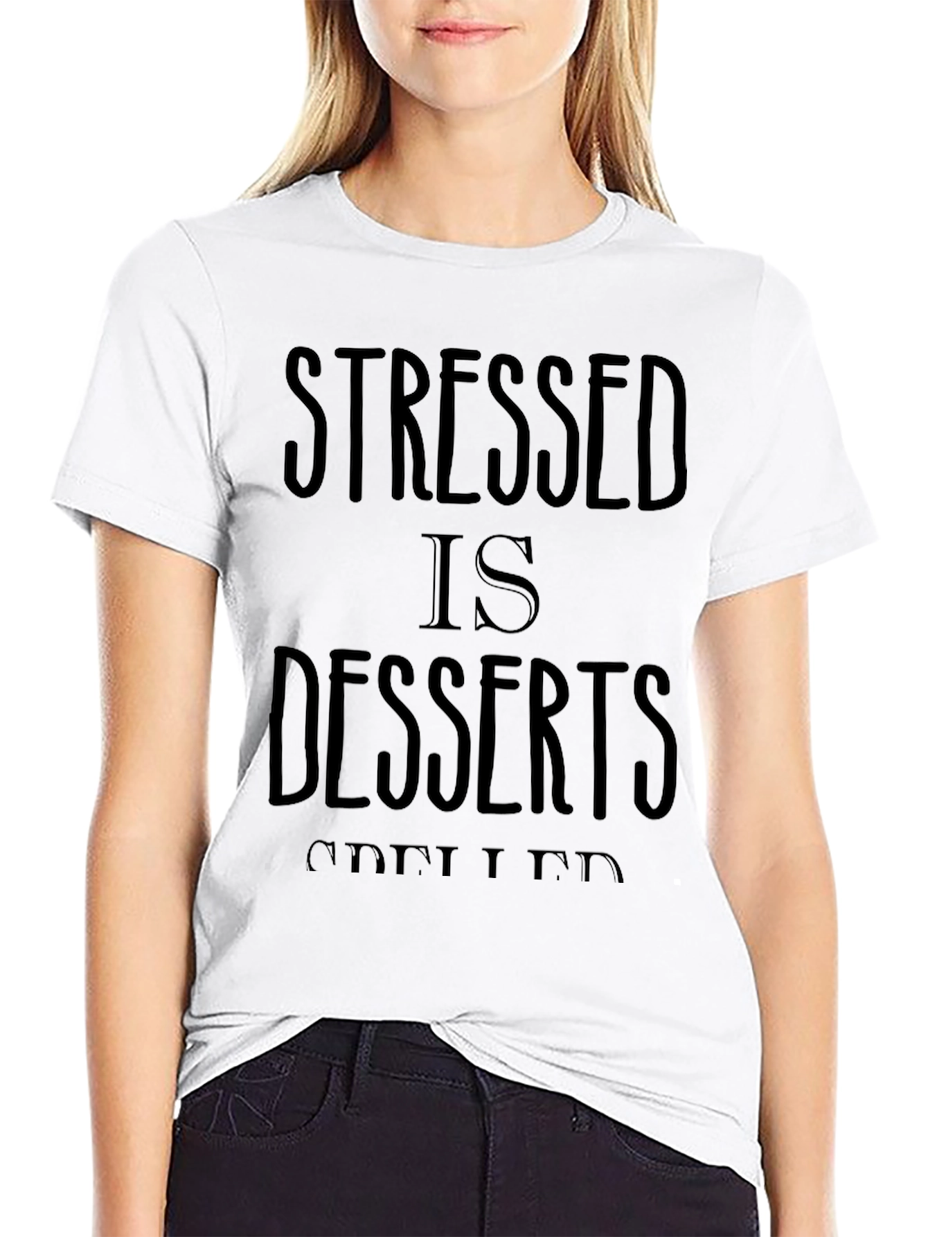 Stressed is Desserts Spelled Backwards Funny T-Shirt