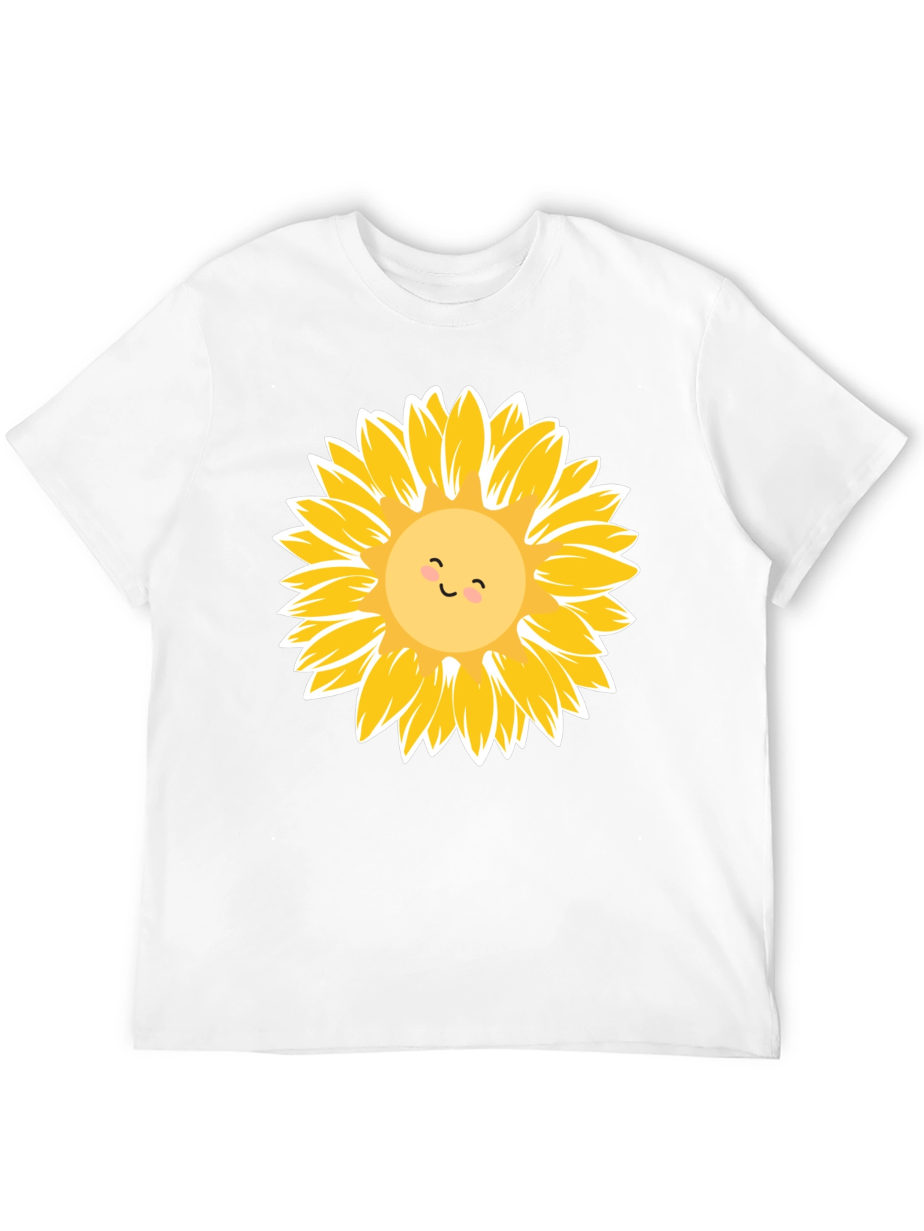 Sunflower Graphic Tee - Black Cotton Casual Shirt