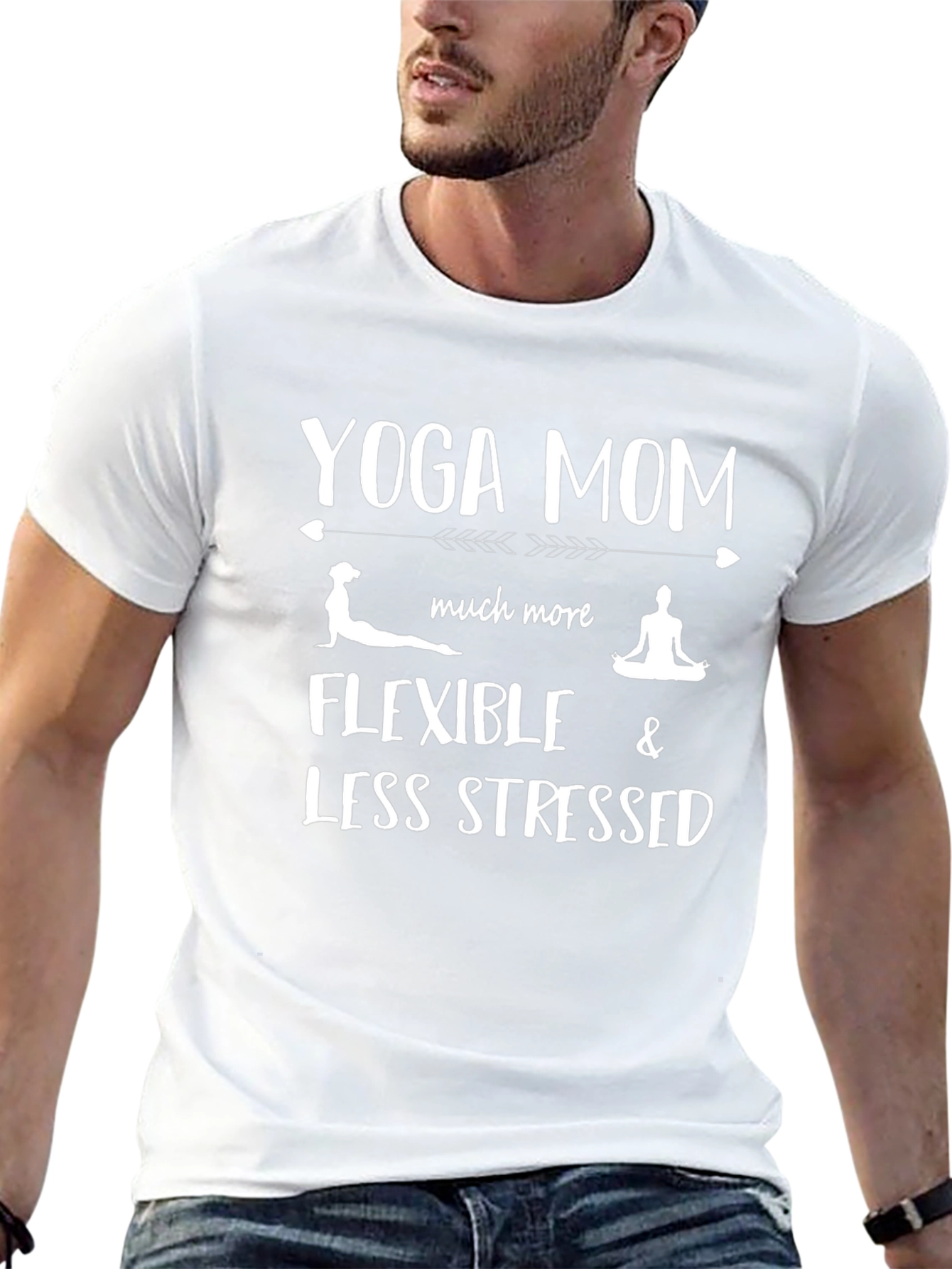 Yoga Mom T-Shirt: Flexible & Less Stressed Tee