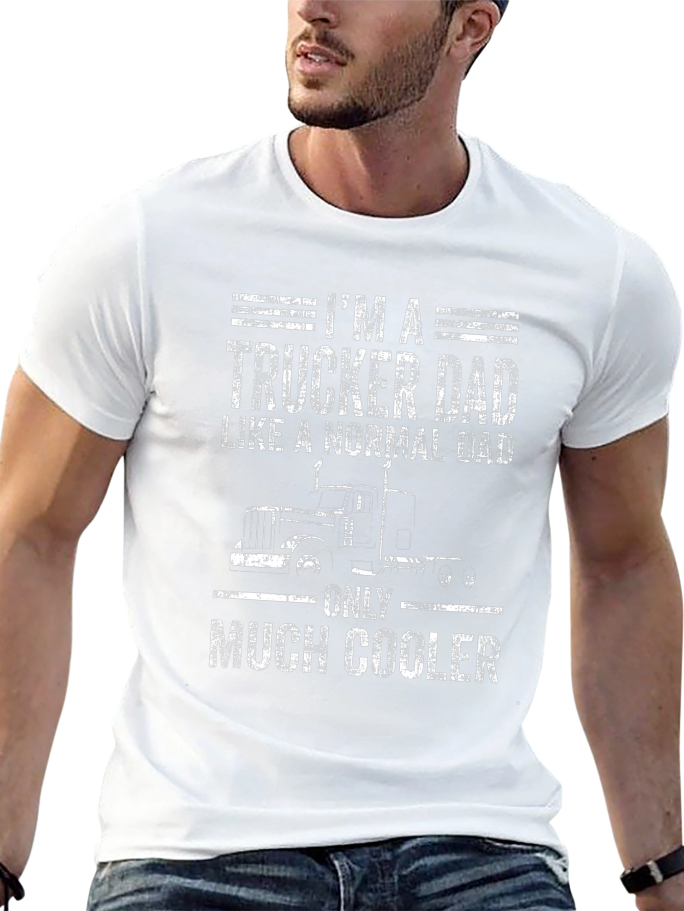 Trucker Dad T-Shirt - Cool Fathers Day Gift