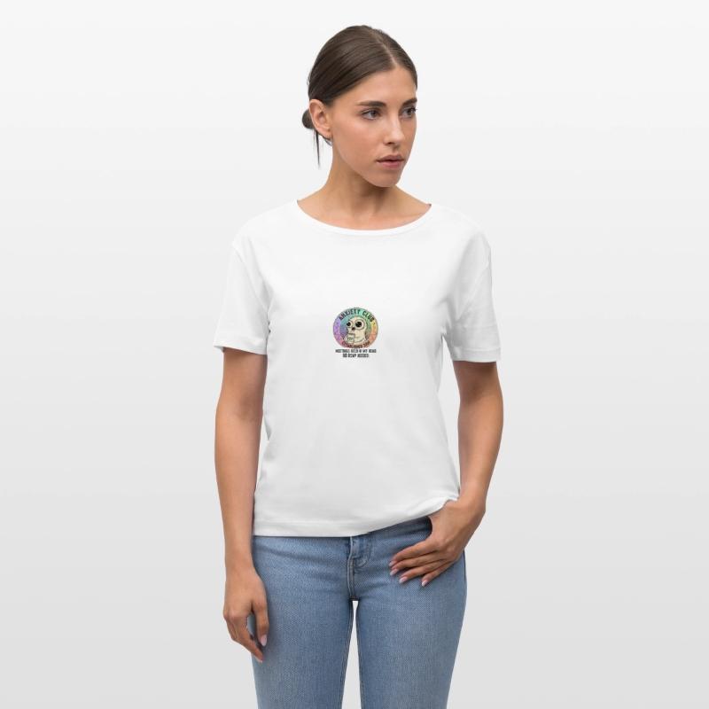 Anxiety Club – Funny Mental Health Badge T-Shirt