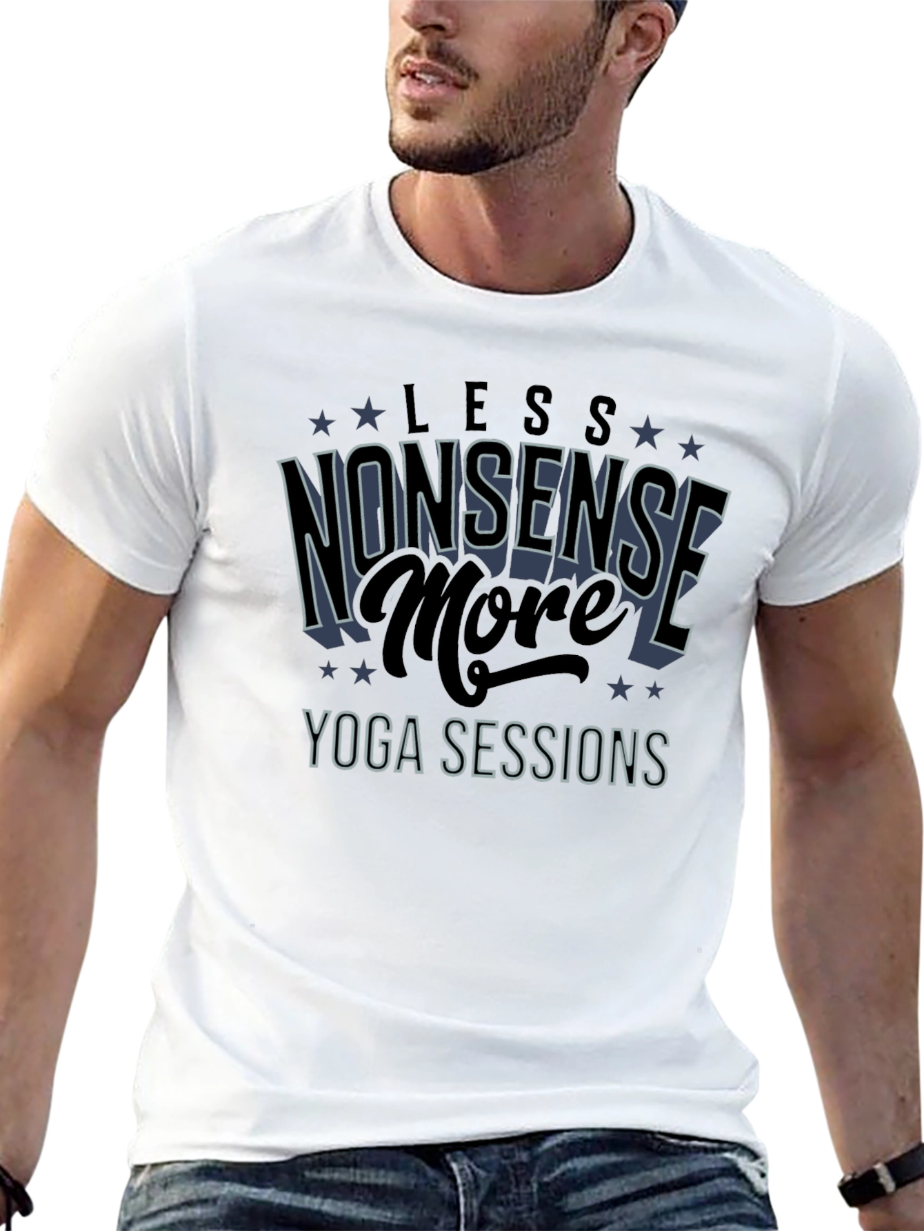 Yoga Sessions T-Shirt - Less Nonsense More Yoga!