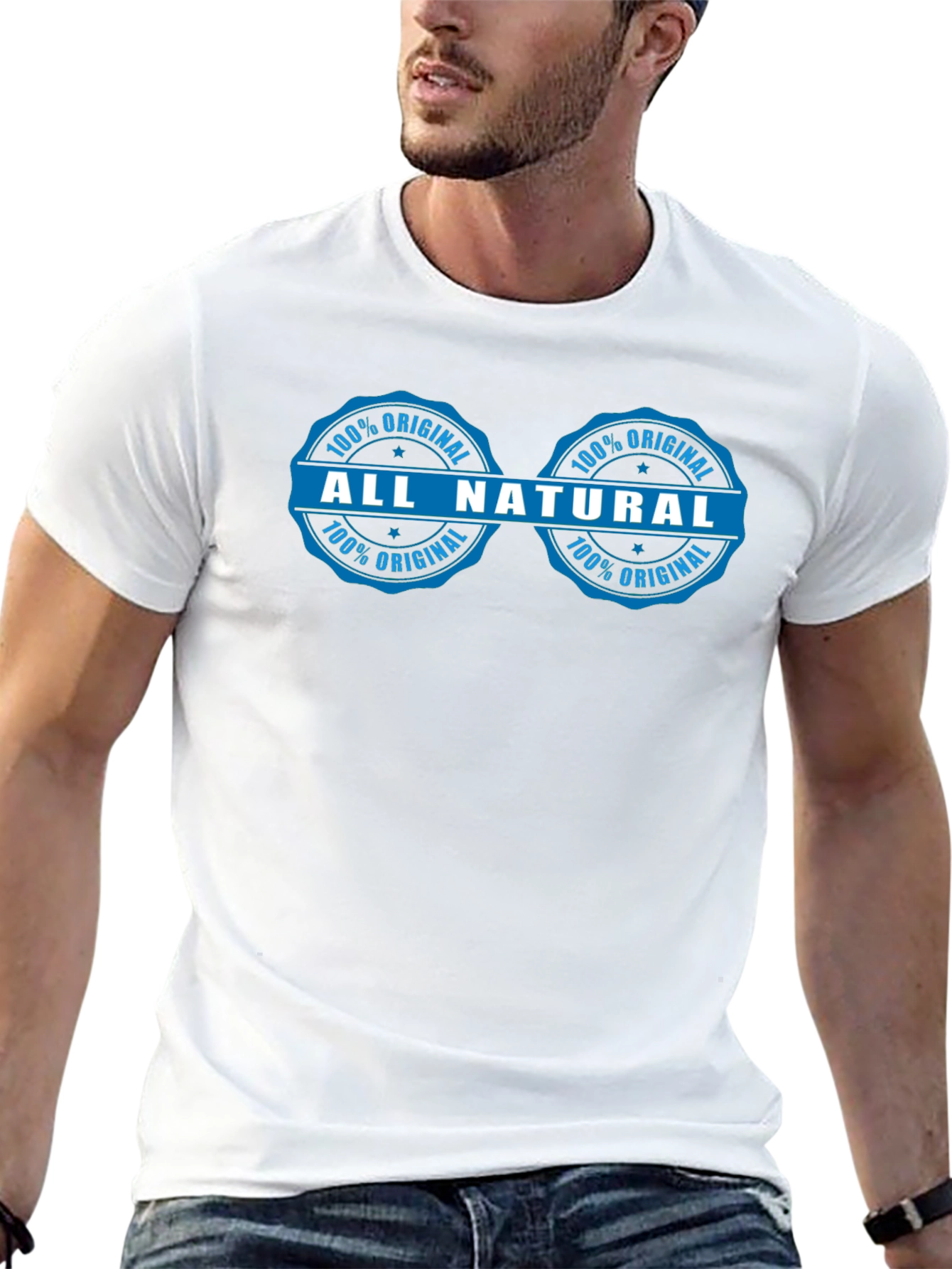 All Natural Graphic T-Shirt - 100% Original