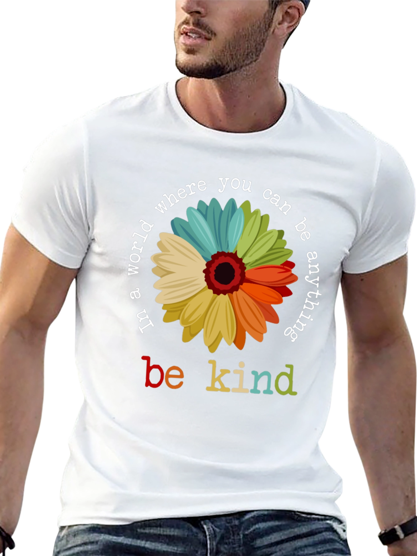 Be Kind Flower Graphic T-Shirt