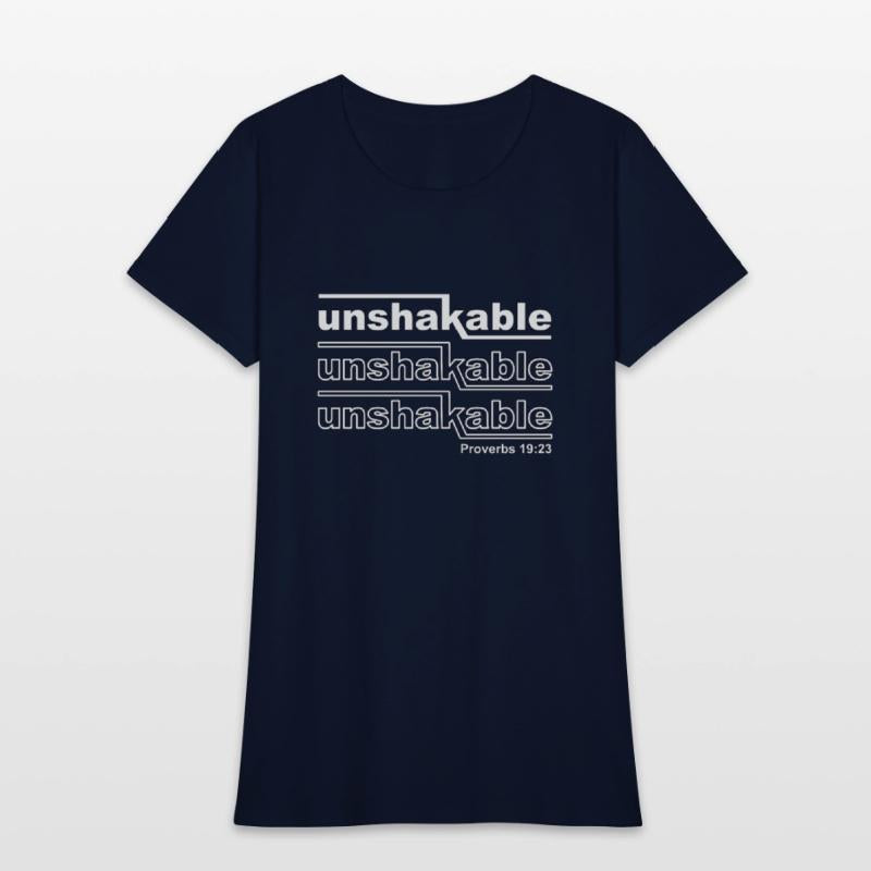 Christian Design Unshakable Proverbs 19 verse 23