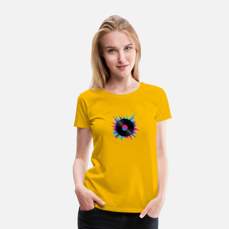 Colorful Vinyl Record – Retro Music Vibes Shirt