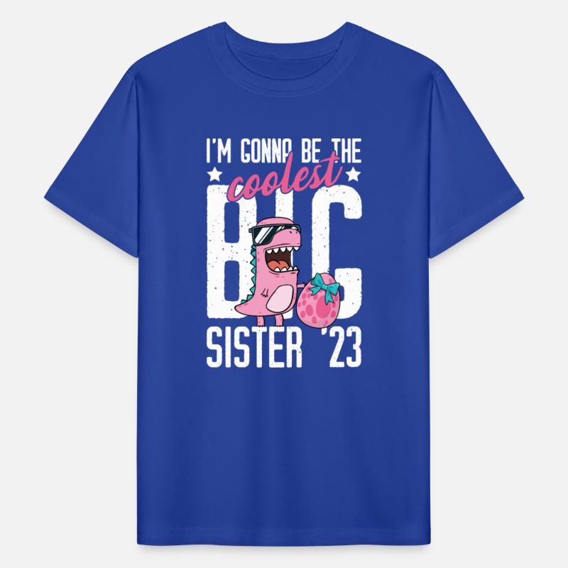 Coolest Big Sister 2023 Baby Pregnancy Dino Girls
