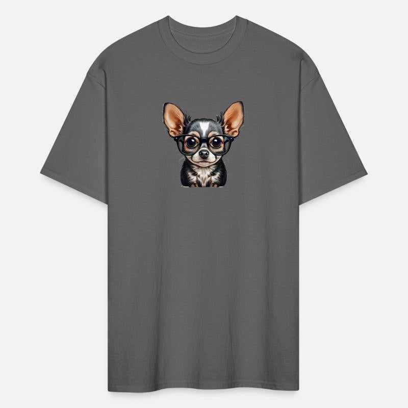Cute clever cartoon chihuahua