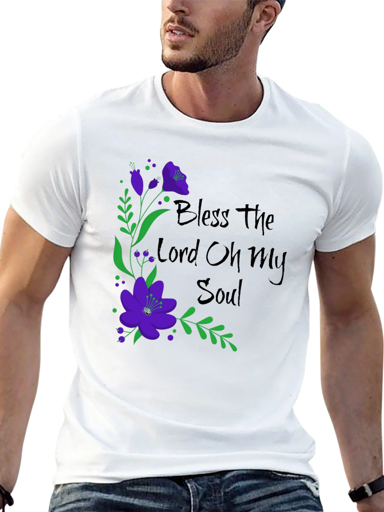 Bless The Lord Floral Graphic Tee