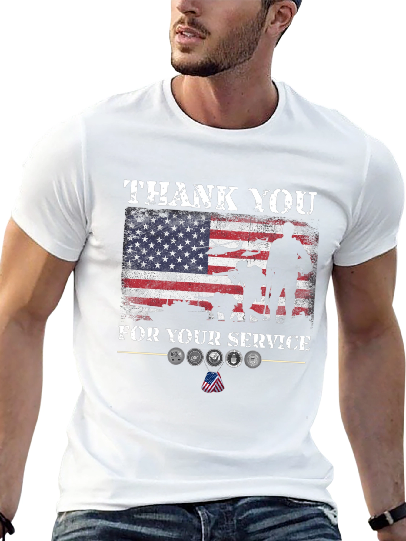 Thank You For Your Service Graphic T-Shirt