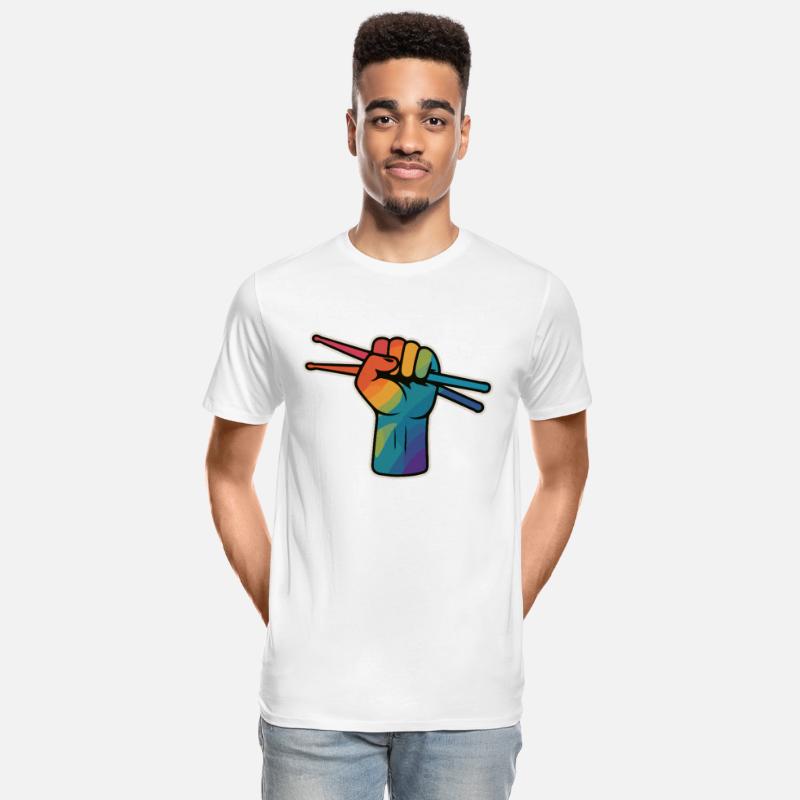 Drummer Pride – Rainbow Fist with Sticks