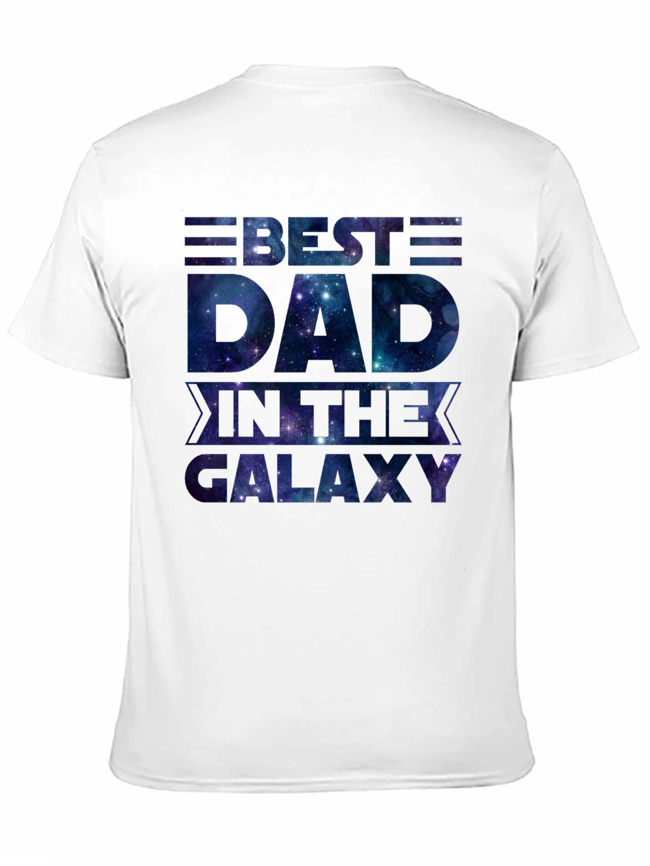 Best Dad in the Galaxy T-Shirt - Space Design