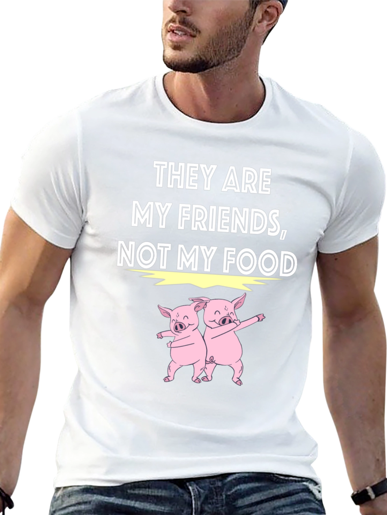 Vegan Pig Friends Graphic Tee