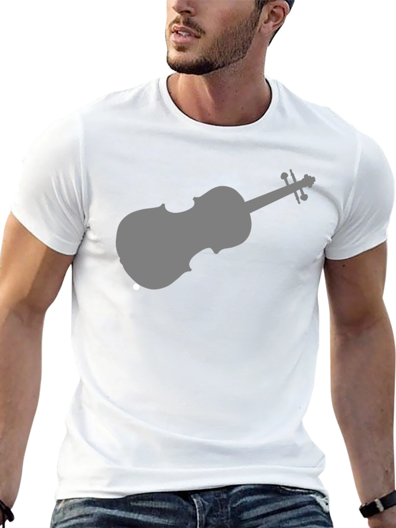 Violin Graphic Tee - Classic Music T-Shirt