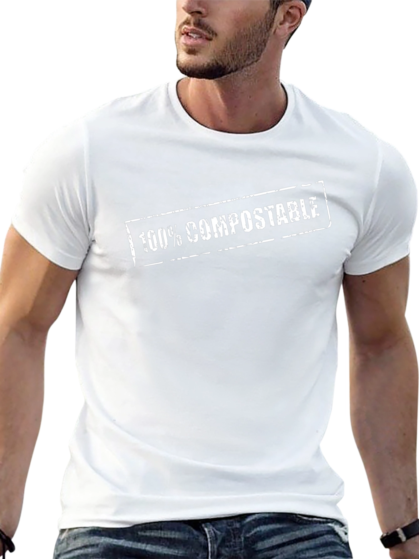 100% Compostable Graphic T-Shirt - Eco-Friendly Tee