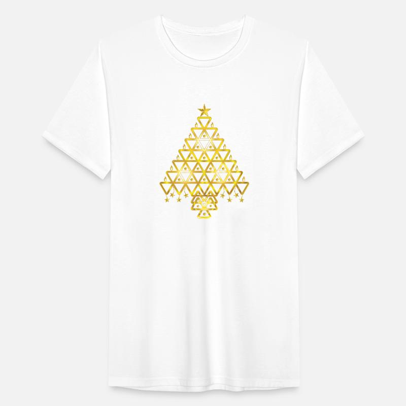 Golden Christmas symbolic tree