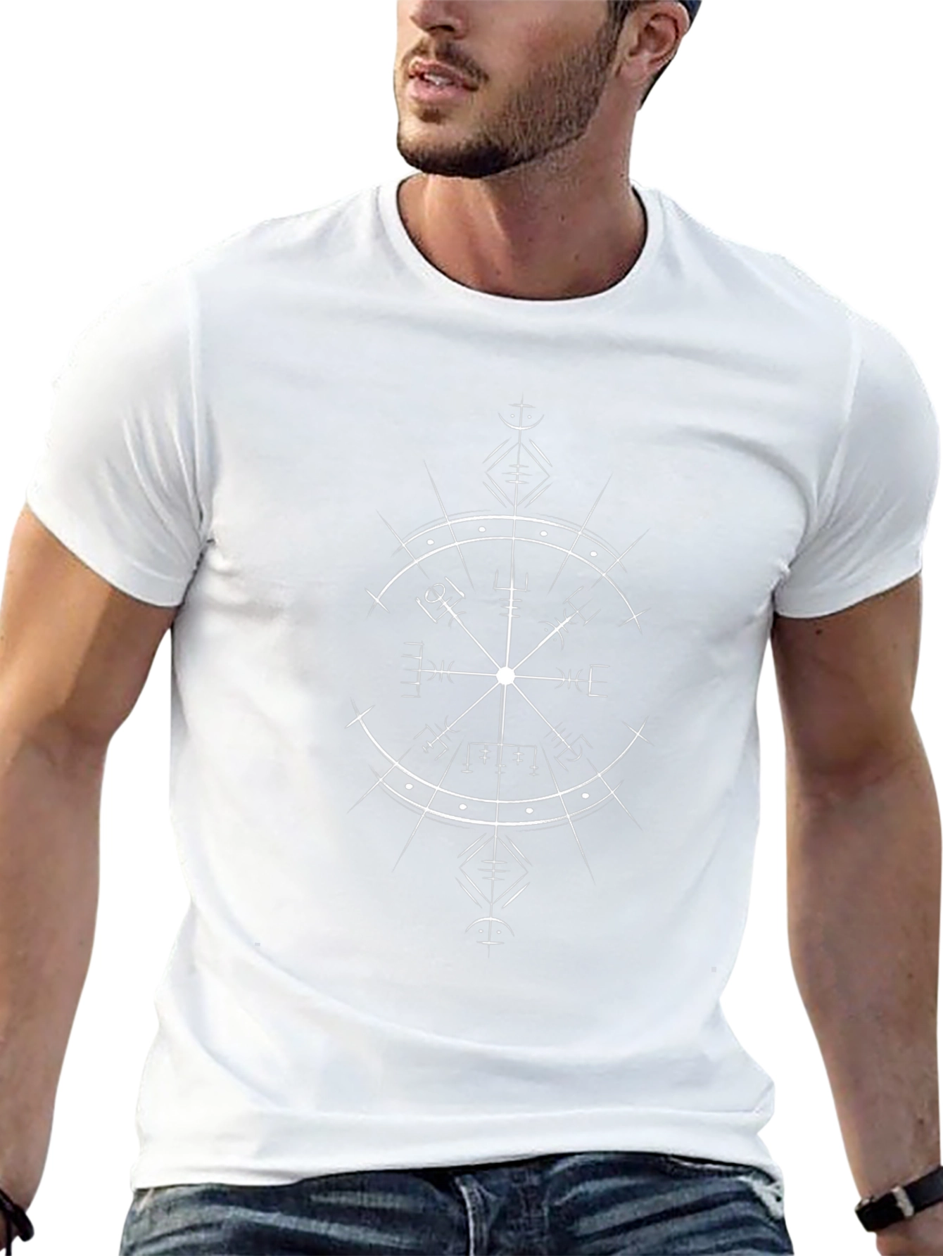 Vegvisir Compass T-Shirt - Norse Viking Design
