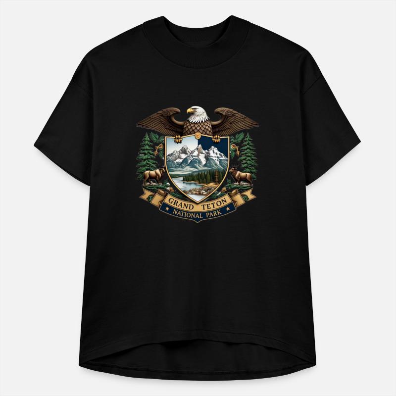 Grand Teton National Park Wyoming USA Logo