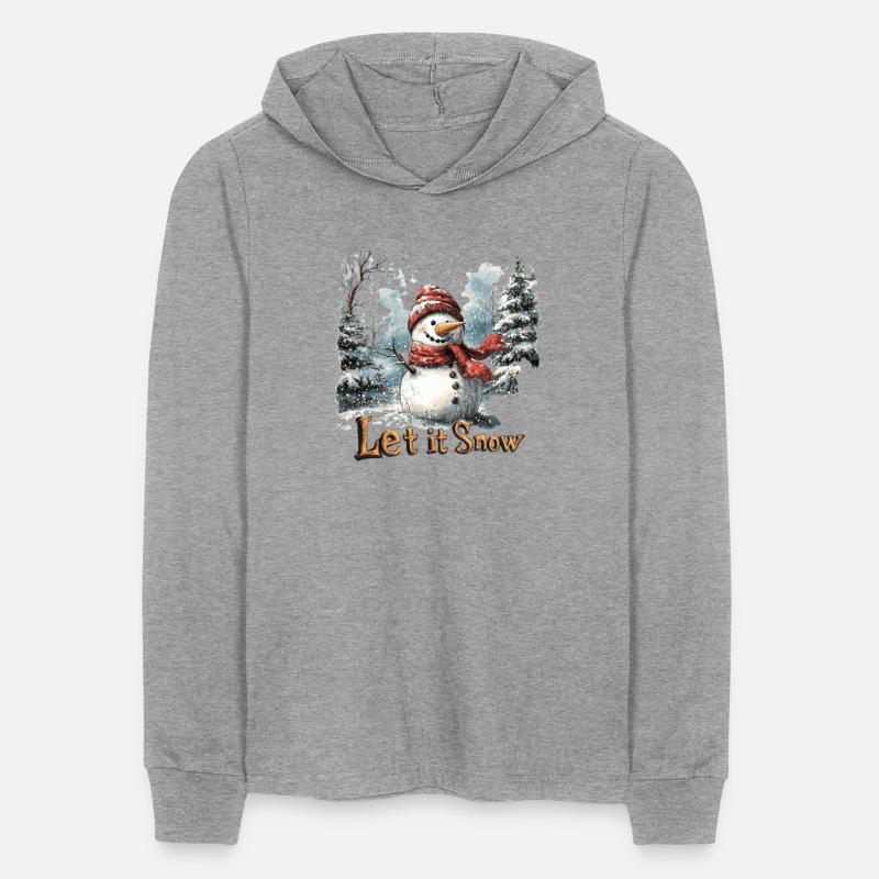 Greetings in the winter, with fresh snow on a men'