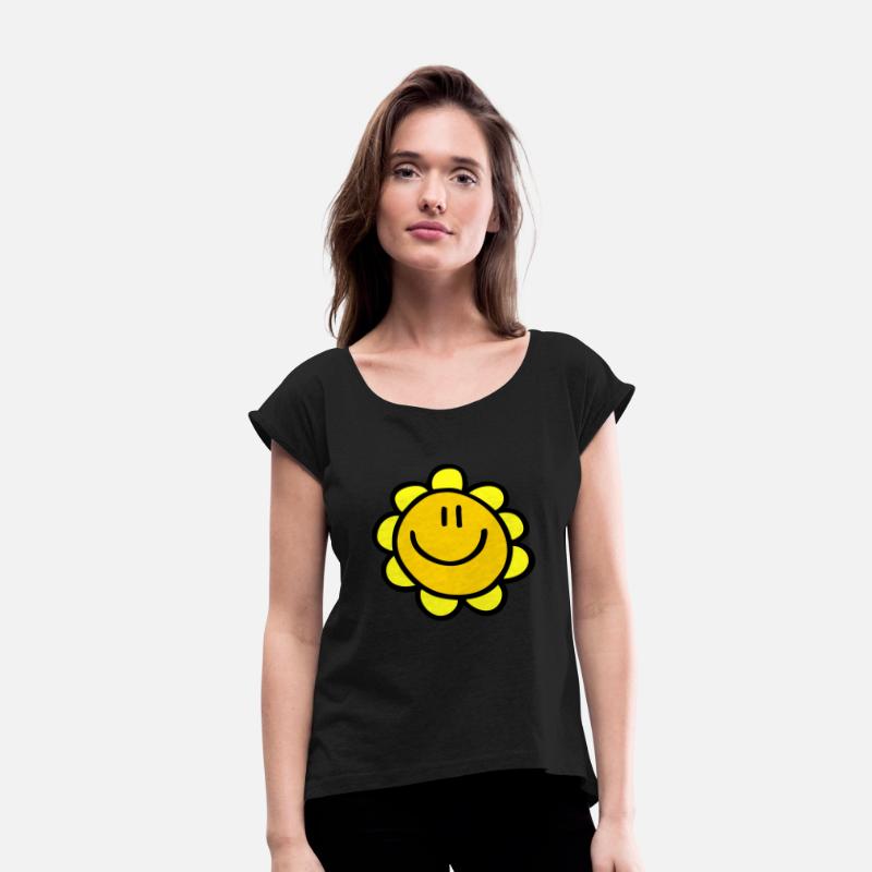 happy smiling sun flower