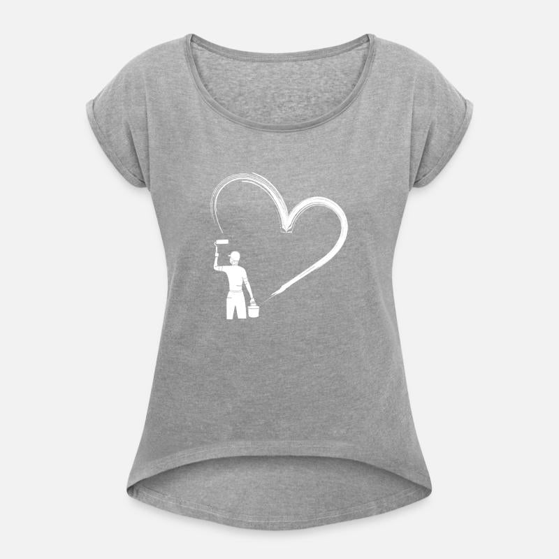 Heart Painter with Love Brush Stroke Art