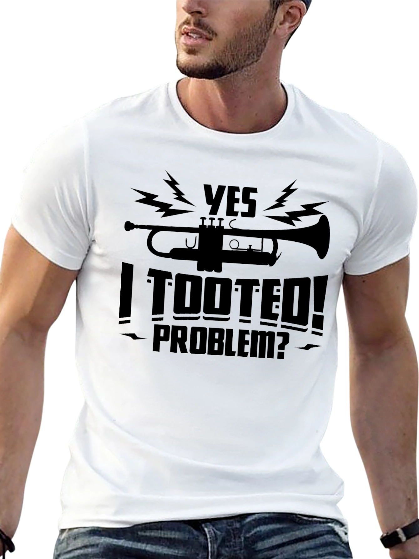 Yes I Tooted! Graphic T-Shirt - Funny Musician Tee