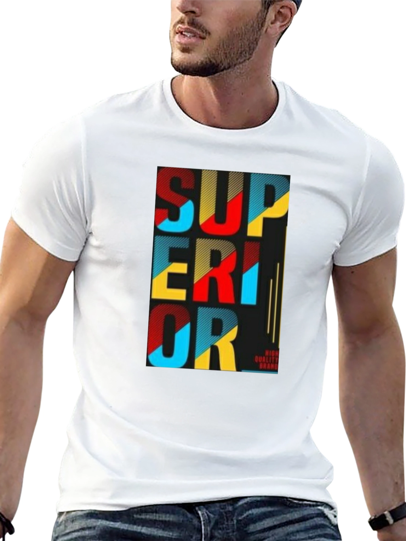 Superior Graphic Print Tee - Black