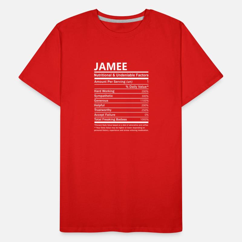 Jamee Name T Shirt - Jamee Nutritional And Undenia