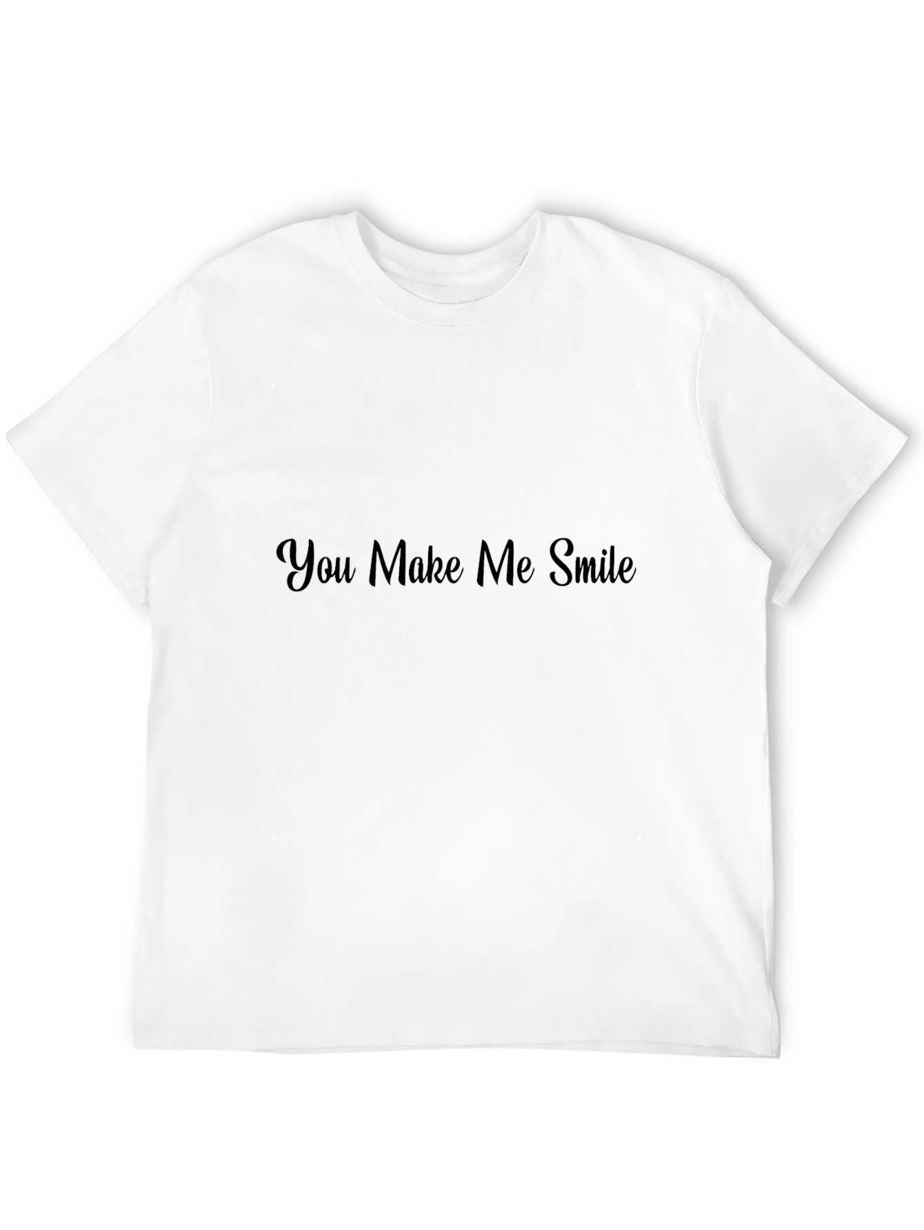 You Make Me Smile Graphic Tee - Black