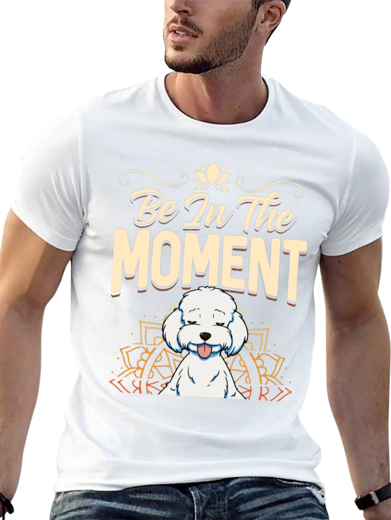 Be In The Moment Dog T-Shirt