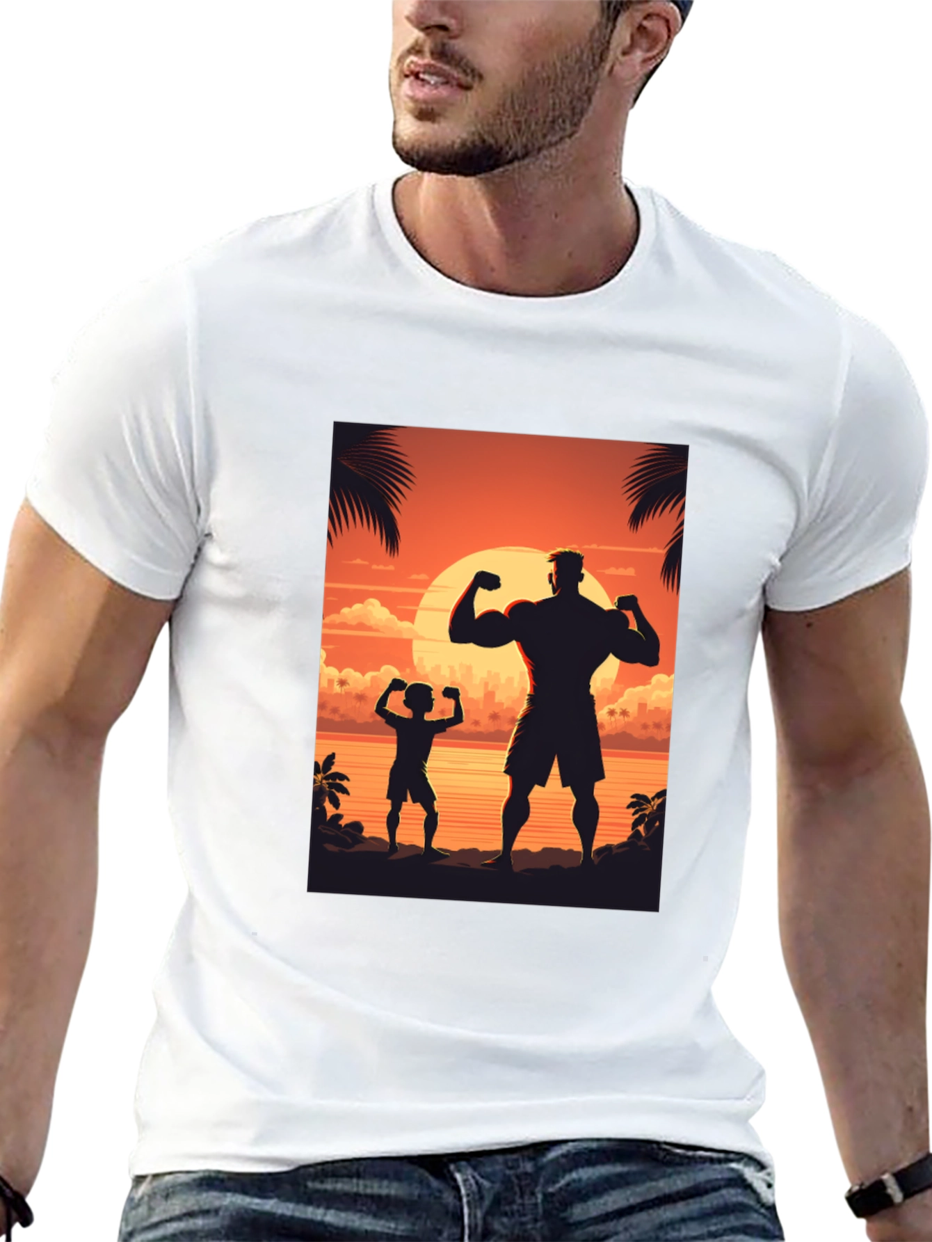 Sunset Silhouette Graphic Tee