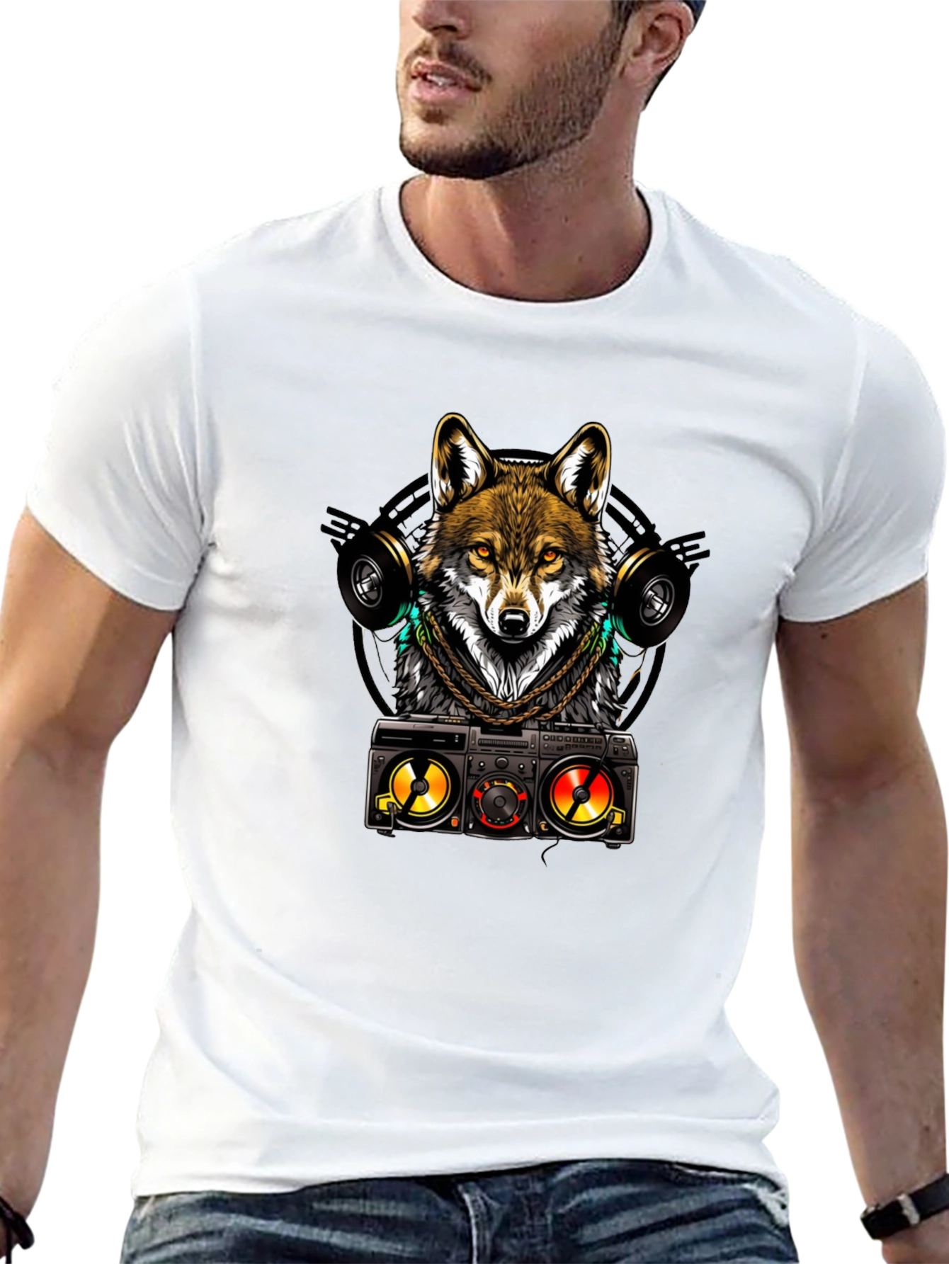 Urban Wolf DJ Graphic Tee