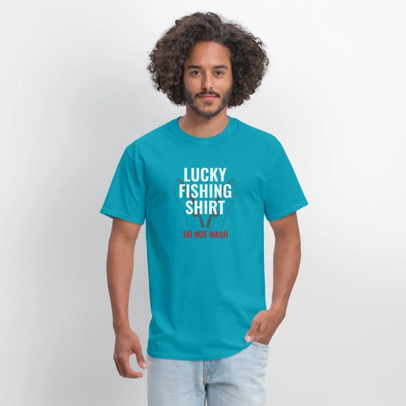 Lucky Fishing Shirt for Fish Hunter and Fisherman