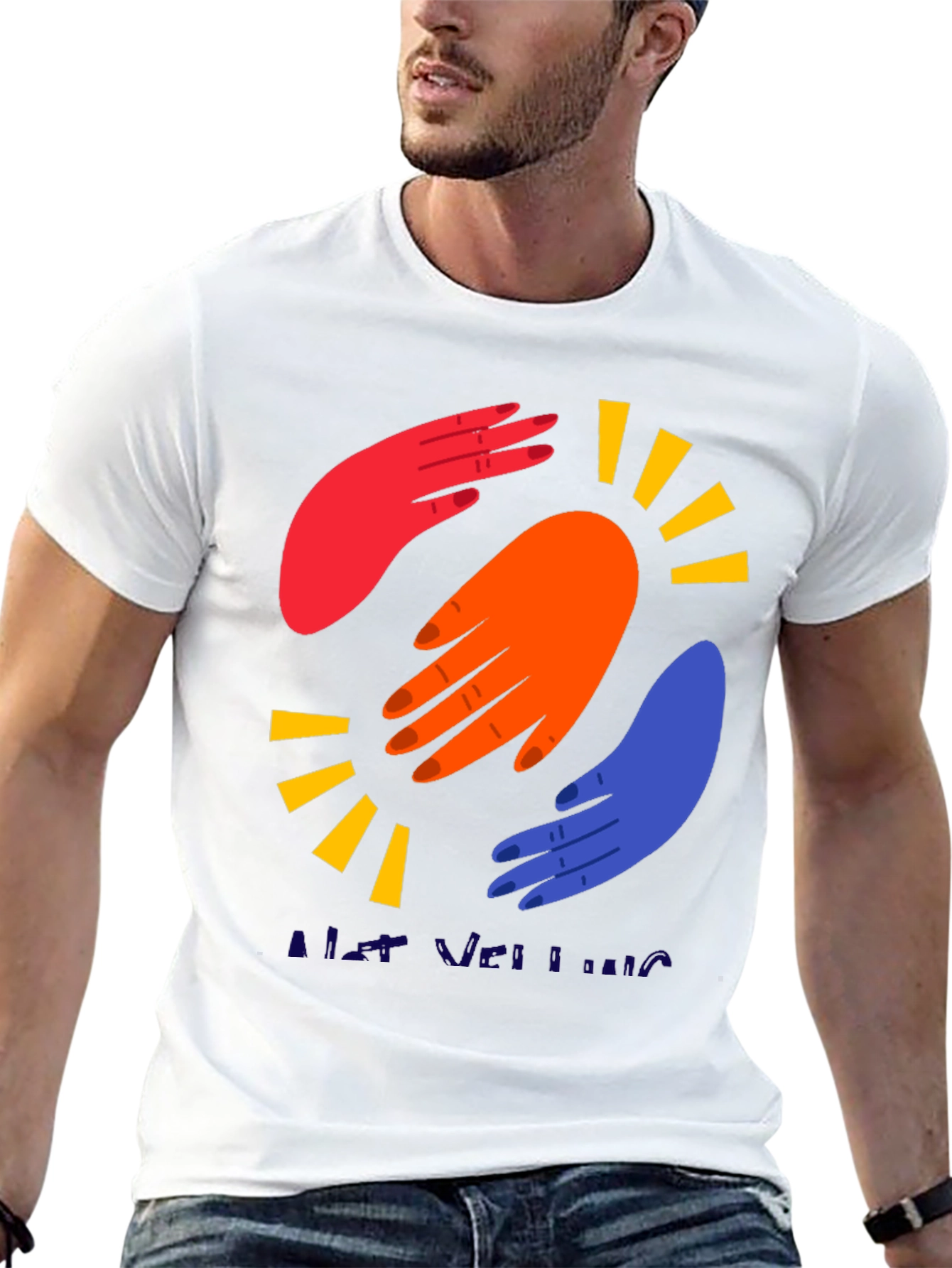 Abstract Hands Graphic Tee