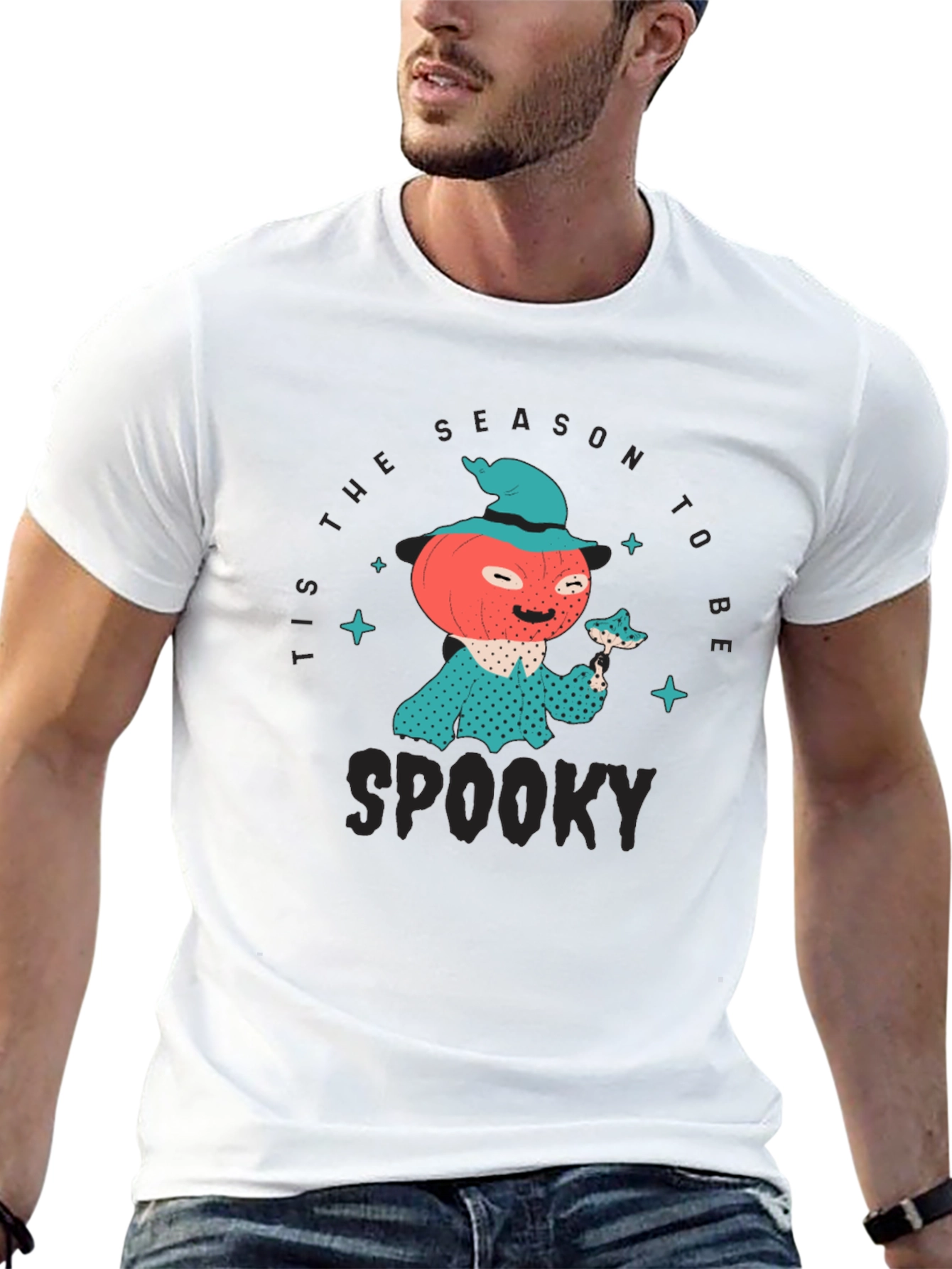 Tis The Season To Be Spooky Pumpkin Character T-Shirt