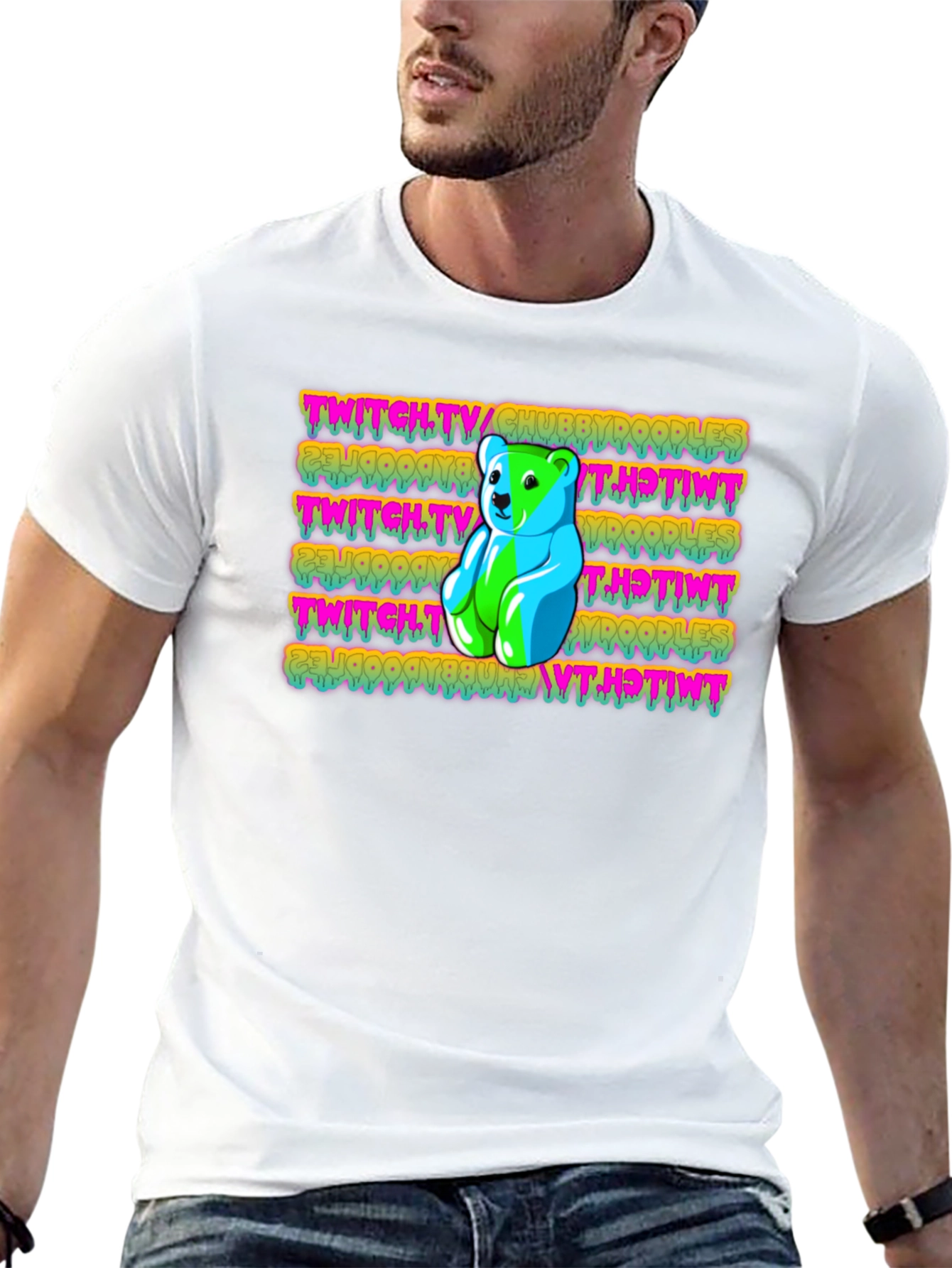 Twitch Chubby Doodles Gummy Bear Graphic Tee
