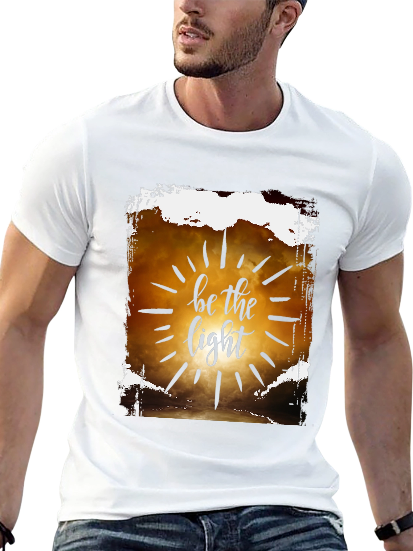 Be the Light Graphic T-Shirt - Inspirational Design