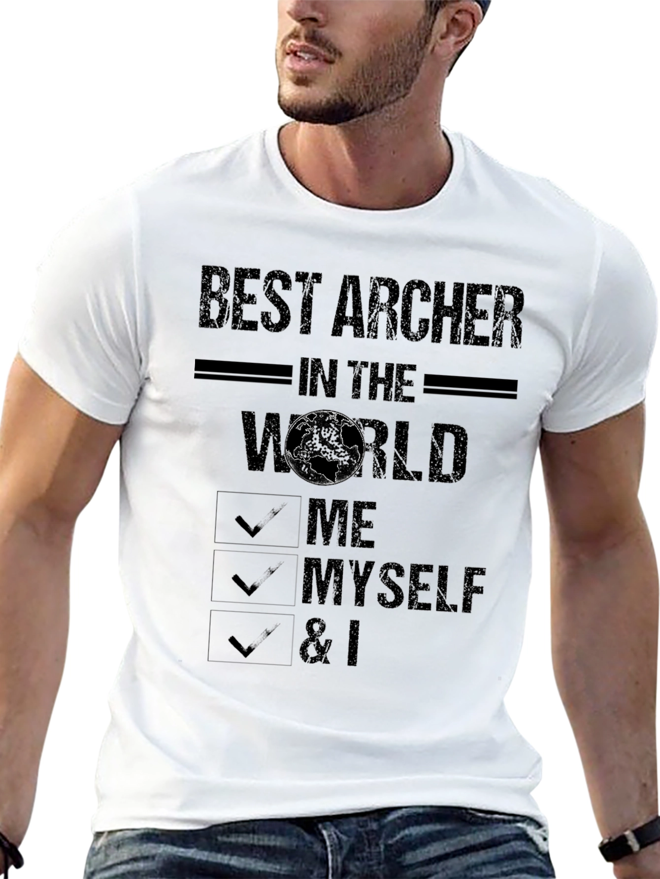 Best Archer in the World Black T-Shirt