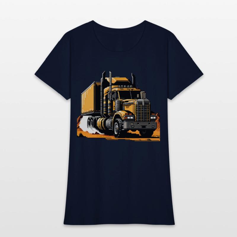 Post Apocalyptic Semi Trailer Truck