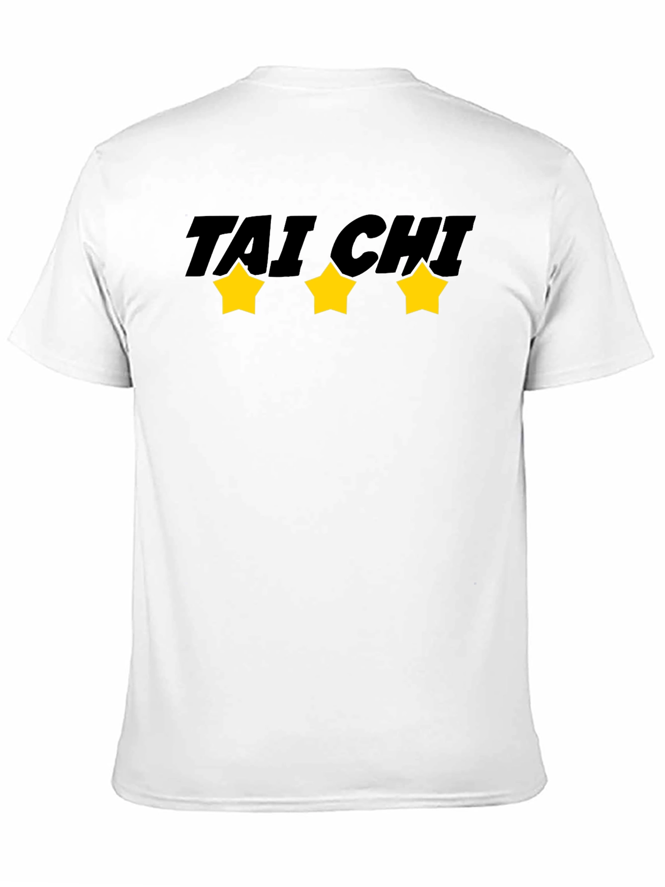 Tai Chi Black T-Shirt with Stars